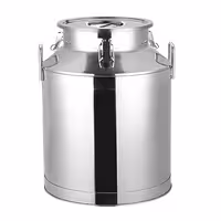 Vrč za mlijeko s poklopcem - 40 l - Nehrđajući čelik (inox) - Ø380x470 mm