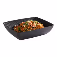 (6 adet) Gastronorm Küvet GN 1/2 - Melamin - NERO - 3,5L - 325x265mm - Derinlik:75mm - Siyah