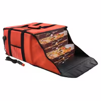 WarmBag / Termo torba za dostavu pizze PRO - Grijana torba za dostavu - za 4 kutija za pizzu - 35x35 cm - Crvena