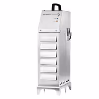 Prijenosni filter ulja za prženje - 80 l/min | 100 W | 220-240 V | 160x260x485 mm | do 180 °C | < 50 dB - nehrđajući čelik - za friteze od 20 l naviše