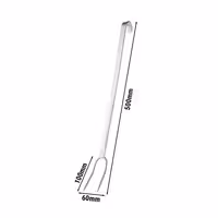 (4 pcs) Meat Fork - 2-Prong - Long Handle - Length 615mm