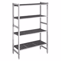 وحدة رفوف ألمنيوم - بداية - 960x1800mm - عمق: 560 mm - 4 رفوف - الحمولة: 900 kg