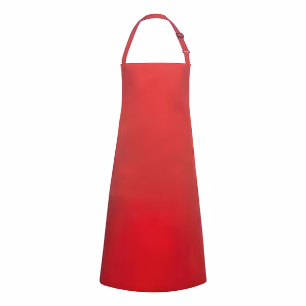 KARLOWSKY | Bib Apron Basic – Red - 750×900 mm - Adjustable Neck Strap