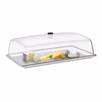 Tray with Dome Cover - GN 1/1 - Polycarbonate - 530x325mm - Height: 170mm - incl. GN 1/1 tray - with stackable design