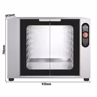 Fermentacijska komora - Ručno - 12x EN 600x400 mm ili GN 1/1 - za pizza pećnice BKDV1200-2SM & HV1200-1TL