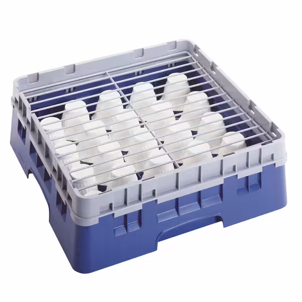 (6 komada) CAMBRO | CAMRACK® - Pokrovna rešetka za osnovnu košaru - 500x500 mm - Siva boja