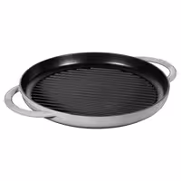 STAUB | Pure Grill Round Cast Iron Grill Pan – Ø30 cm - Graphite Grey