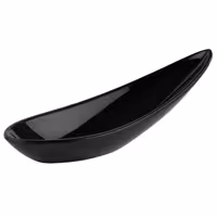 (12 adet) Ordövr Kaşığı FRIENDLY - PET (Geri Dönüştürülmüş) - 110mm - Siyah