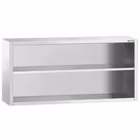خزانة حائط ستانلس ستيل PREMIUM - 1800x400mm - بدون باب انزلاقي - ارتفاع 800 mm