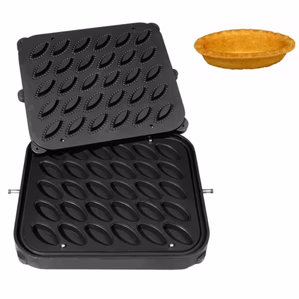 Tartelet Makinesi TMPIC İçin Plakalar - Kalıp: 30x Oval - 67x34mm