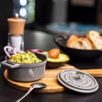 STAUB | Mini Cocotte Round Enamelled Cast Iron Casserole Dish – Ø10 cm – Graphite Grey