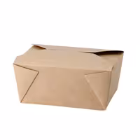 (300 pcs) Food Lidding Tray Cardboard - 1200ml - Brown