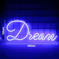 LED Neon Sign - Dream - Blue - 450x180mm