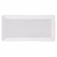 (6 adet) MAYA Sunum Tabağı - Dikdörtgen - Porselen - 330x180mm - Beyaz