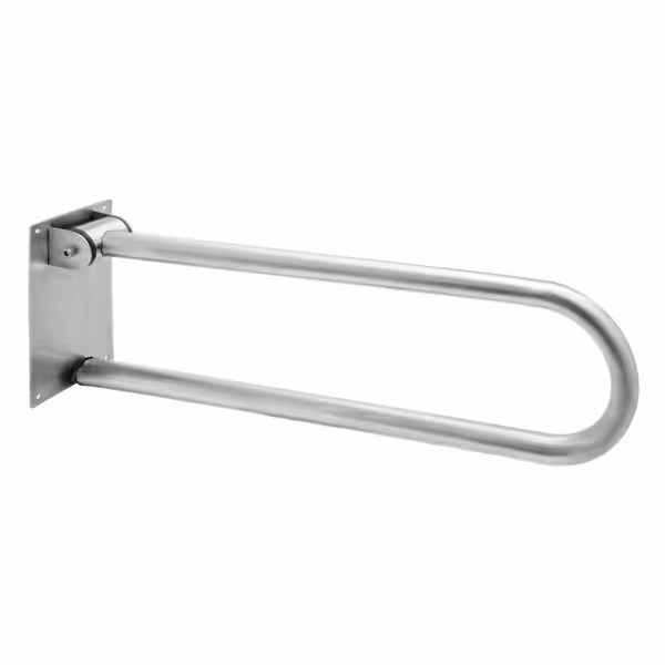 قضيب دعم للمرحاض - ستانلس ستيل - قابل للطي - الطول: 680 mm