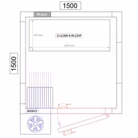 وحدة رفوف ألمنيوم - بداية - 1195x1800mm - عمق: 460 mm - 4 رفوف - الحمولة: 600 kg