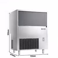Commercial Ice Machine Premium PLUS - Bullet - 70 kg/24h