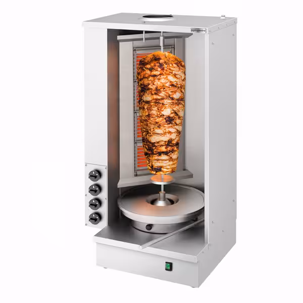Gas Doner Kebab Grill (Shawarma/Gyros) - 4 Burner - up to 60kg