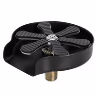Glass Rinser - G3/8" - Black - with integrated flow regulator