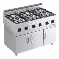 Plinski štednjak - Linija 700 - 36 kW - 6 plamenika - samostojeći