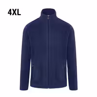 KARLOWSKY | Men's Work Fleece Jacket – Navy - 4XL - Recycled Polyester - 60°C Washable