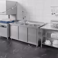 ECO umivaonik – 1400 x 600 mm – s košem za otpad i dva umivaonika s desne strane