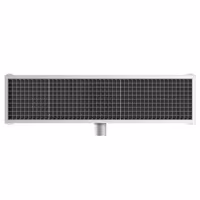 Podni odvod od nehrđajućeg čelika – 1200 x 300 mm – ugradnja u ravnini s podom i bočni izlaz – Ø 70 mm