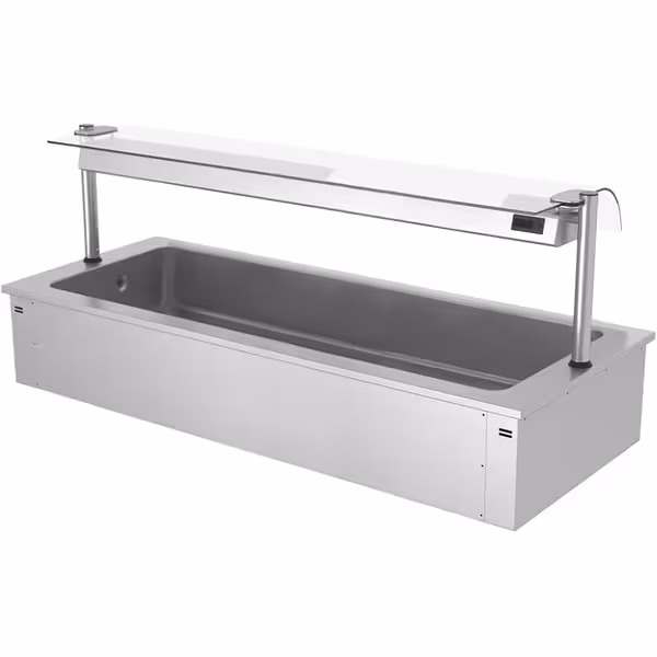 Drop-in isbrunn - 2 110 mm - 6 GN 1/1 - 250 l - med hostskydd