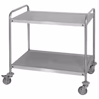 Kolica za posluživanje - 1000x500 mm - s 2 polica - 40 kg po polici