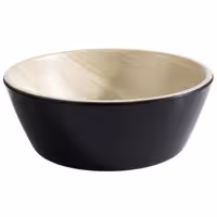 (6 adet) Kase - Melamin - FRIDA - 440ml - 150x150mm - Derinlik:55mm - Siyah/Bej