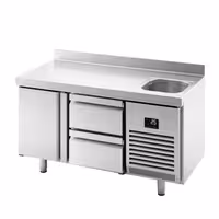 Külmlett PREMIUM PLUS - 1468x700 mm - 305 l - ventileeritud jahutus - koos 1 uksega - Tagaserv - tagaservaga tööpind