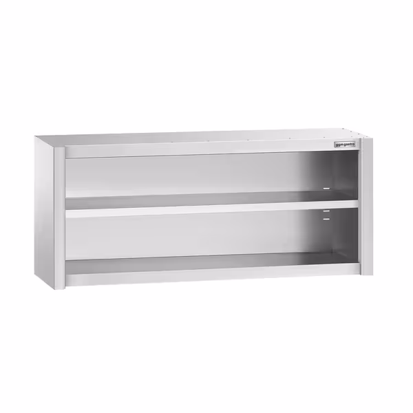 خزانة حائط ستانلس ستيل PREMIUM - 1600x400mm - بدون باب انزلاقي - ارتفاع 650 mm