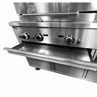 Barbacoa de gas de piedra volcánica - 22,5kW|2187mm - De pie - 850 fondo