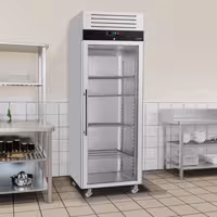 Szafa mroźnicza ECO – stal nierdzewna – GN 2/1 – 700 L – z 1 drzwiami szklanymi