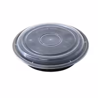 (300 pcs) Food Lidding Tray Polypropylene - 215mm - Round - Transparent