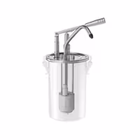 Commercial Sauce Pump - 4.5 litres - suitable for 4.5 litre containers - Stainless steel - 180x420mm - adjustable dose - 40ml per pump - without container