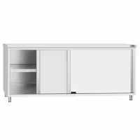 Armário de Trabalho em Aço Inoxidável ECO - 2000x700mm - com portas de correr