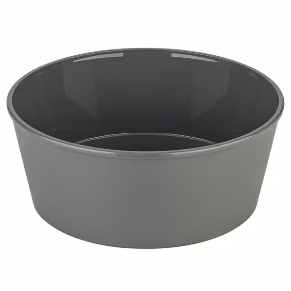 (12 pcs) Bowl - Plastic - 1.3L - round - Ø 182mm - Grey