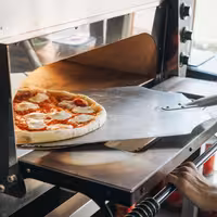 Pravokutna lopata za pizzu - anodizirani aluminij - ekstra lagana - 305x350 mm - drška aluminijska