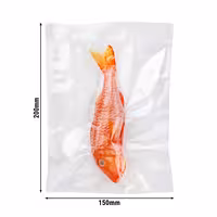 (1000 pcs) Boil in the bag pouches - Smooth - 150x200mm - Transparent