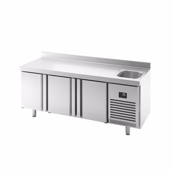 Külmlett PREMIUM PLUS - 1960x600 mm - 385 l - ventileeritud jahutus - tagaservaga tööpind