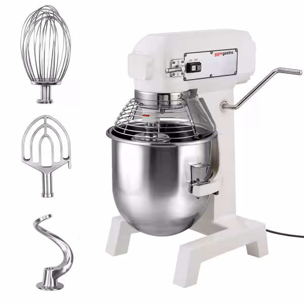 Batedeira planetária profissional - 30 litros - 1,5 kW - inclui 3 acessórios de batimento