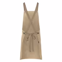 (6 pieces) KARLOWSKY | Urban Look Chef Bib Apron – Pebble Grey - Cross-Back - 700×850 mm
