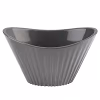 (48 adet) Kase - Melamin - MINI - 70ml - köşeli - taşıma kulplu - 95x55mm - Derinlik:55mm - Gri