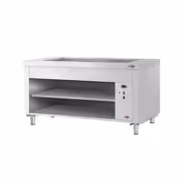 Balcão de buffet quente COPENHAGA - 1560mm - com banho-maria - para 4x GN 1/1