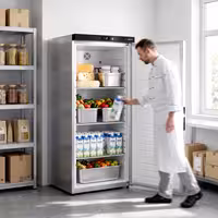 Commercial Upright Storage Fridge Stainless Steel PREMIUM - 533 litres - with 1 door