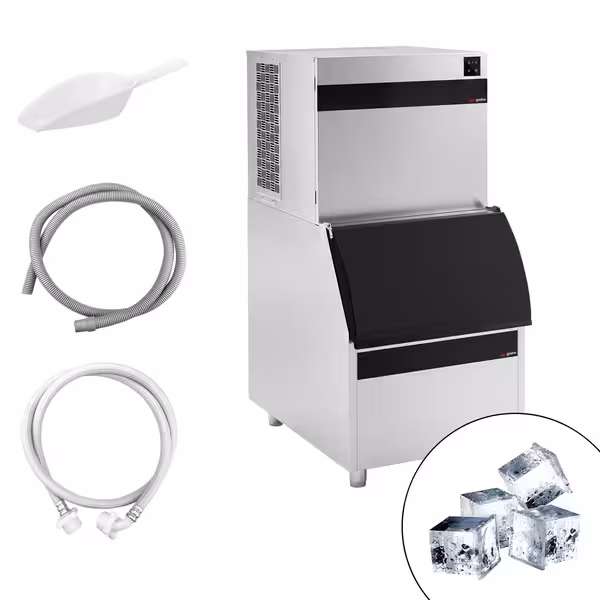 Commercial Ice Machine - Cube - 230 kg/24 h - incl. storage container