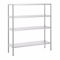 رفوف ستانلس ستيل PREMIUM - 1600x490mm - عمق: 500 mm - 4 رفوف - الحمولة: 320 kg