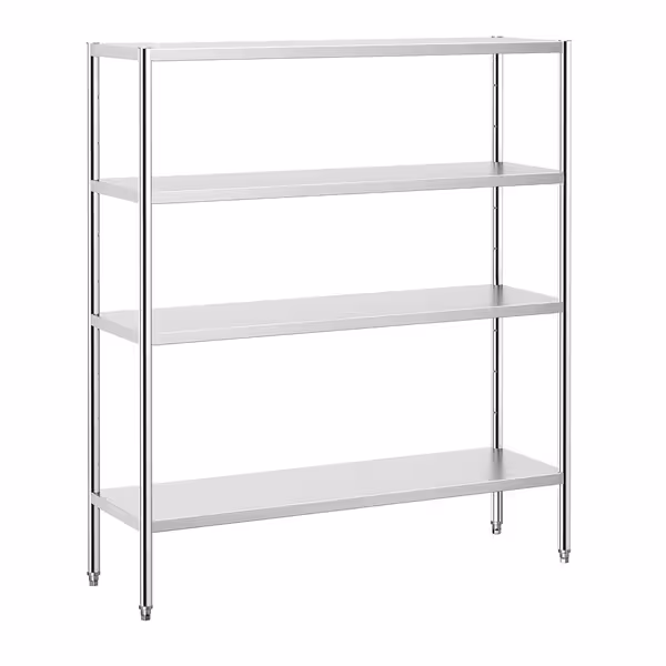 رفوف ستانلس ستيل PREMIUM - 1600x490mm - عمق: 500 mm - 4 رفوف - الحمولة: 320 kg