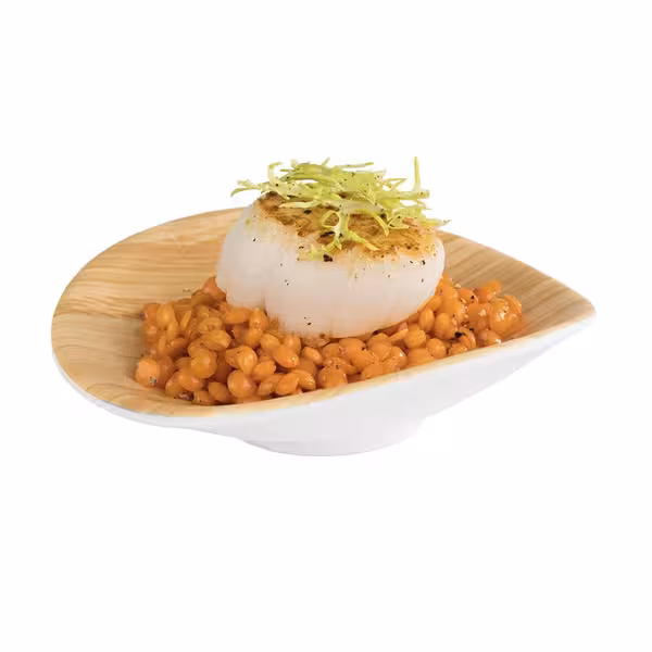 (6 adet) Ramekin (Sos Kasesi) - BAMBOO - Melamin - 30ml - 105x100mm - Beyaz/Bej